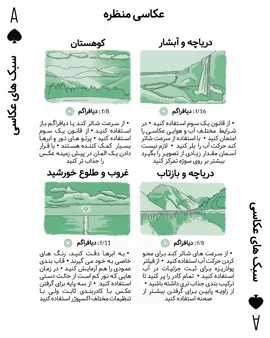 اینفوگرافیک های عکاسی رضا نوری